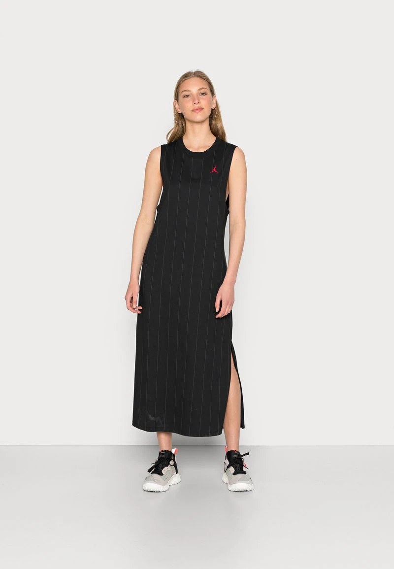 Jordan HERITAGE DRESS - Vestido Ligero - Black/gym Red, Mujer