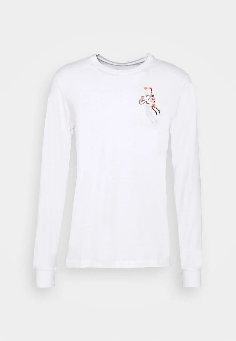 Jordan JMPMN CREW - Camiseta De Manga Larga - White/chile Red , Hombre - Imagen 4