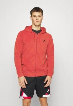 Jordan AIR HOODIE - Jersey Con Capucha - Gym Red/black , Hombre