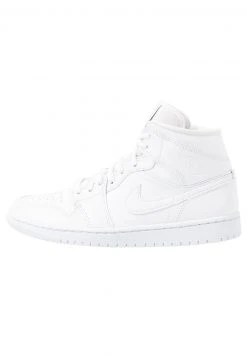 Jordan AIR 1 MID - Zapatillas Altas - White/black, Mujer