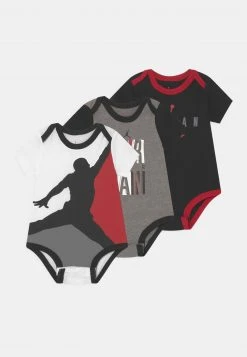 Jordan AIR JUMBLED 3 PACK UNISEX - Camiseta Estampada - Black/red/white , Unisexo