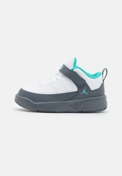 Jordan MAX AURA 3 UNISEX - Zapatillas De Baloncesto - White/washed Teal/flint Grey, Unisexo