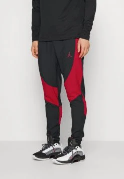Jordan WOVEN PANT - Pantalones Deportivos - Black/gym Red, Hombre