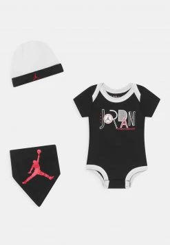 Jordan RETRO HAT BODYSUIT BIB SET UNISEX - Camiseta Estampada - Black , Unisexo