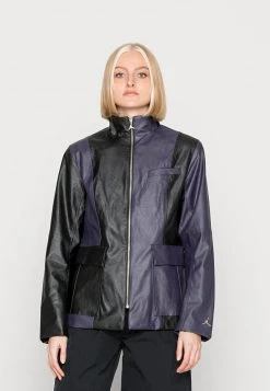 Jordan NEW CLASSICS TOP - Chaquetas Bomber - Black/cave Purple/brushed Silver , Mujer