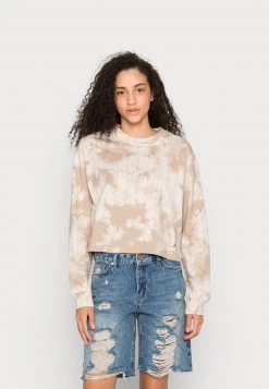 Jordan HERITAGE TEE CORE - Camiseta De Manga Larga - Olive Grey , Mujer