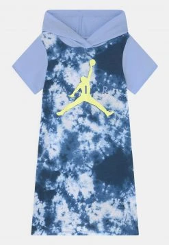 Jordan CLOUD DYE HOODED DRESS - Vestido Ligero - Dark Marina Blue , Niños