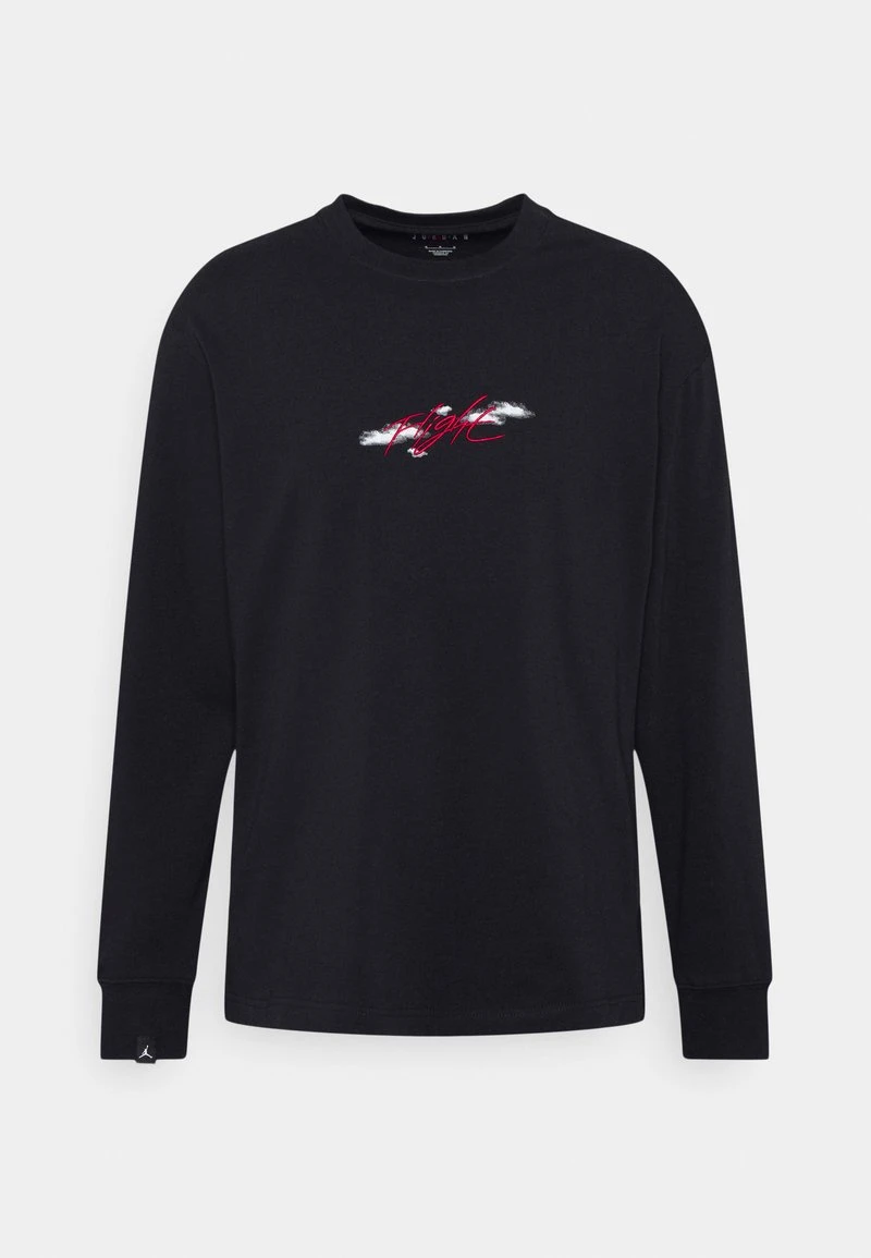 Jordan CREW - Camiseta De Manga Larga - Black/white , Hombre - Imagen 4