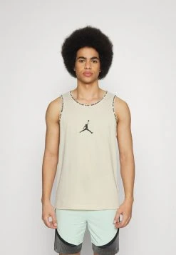 Jordan BREAKFAST CLUB TANK - Top - Pearl White/black , Hombre
