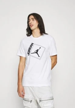 Jordan JUMPMAN BOX CREW - Camiseta Estampada - White/black , Hombre
