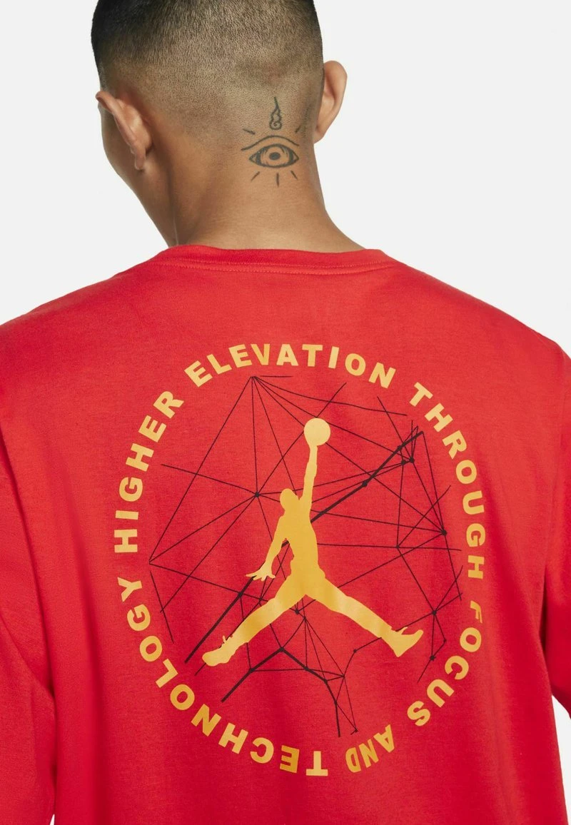 Jordan MOUNTAINSIDE - Camiseta De Manga Larga - Chile Red/pollen , Hombre - Imagen 5