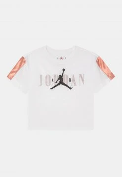 Jordan PINK - Camiseta Estampada - White , Niños