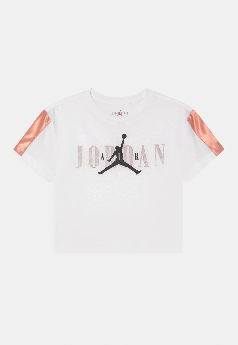 Jordan PINK - Camiseta Estampada - White , Niños