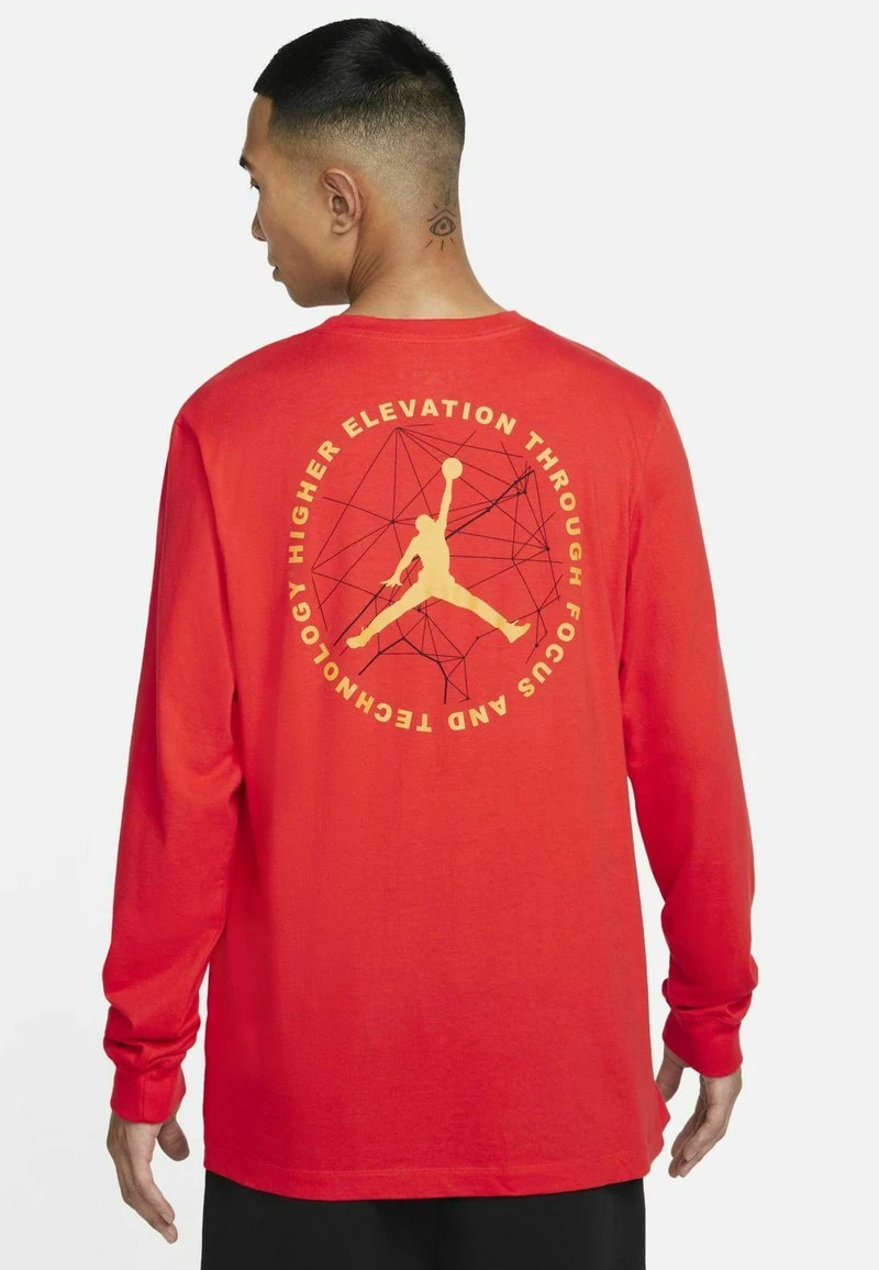 Jordan MOUNTAINSIDE - Camiseta De Manga Larga - Chile Red/pollen , Hombre - Imagen 3