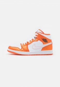 AIR JORDAN 1 MID SE - Zapatillas Altas - Electro Orange/black/white , Hombre