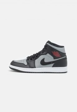 AIR JORDAN 1 MID - Zapatillas Altas - Black/gym Red/particle Grey/white , Hombre