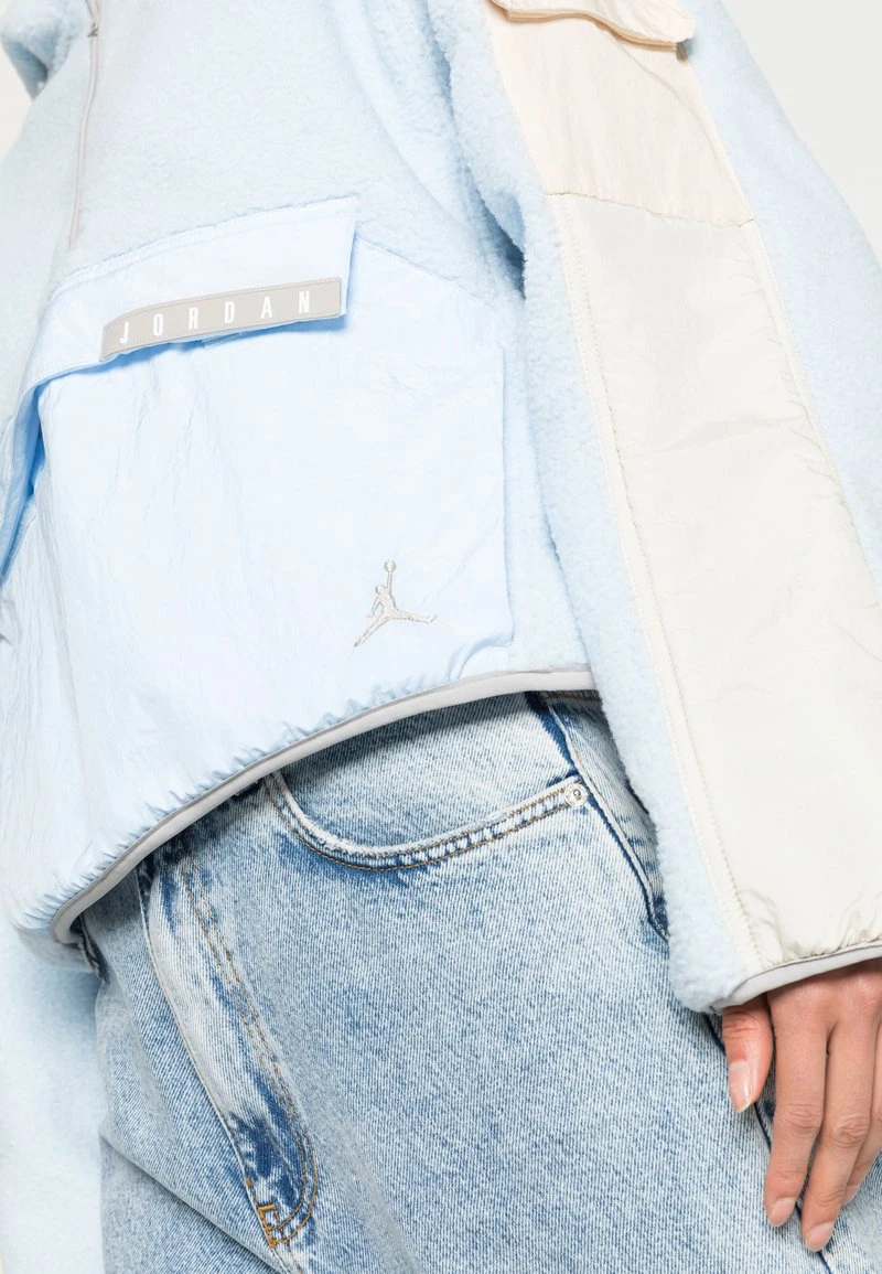 Jordan HOODIE - Jersey Con Capucha - Celestine Blue/oatmeal/college Grey , Mujer - Imagen 5