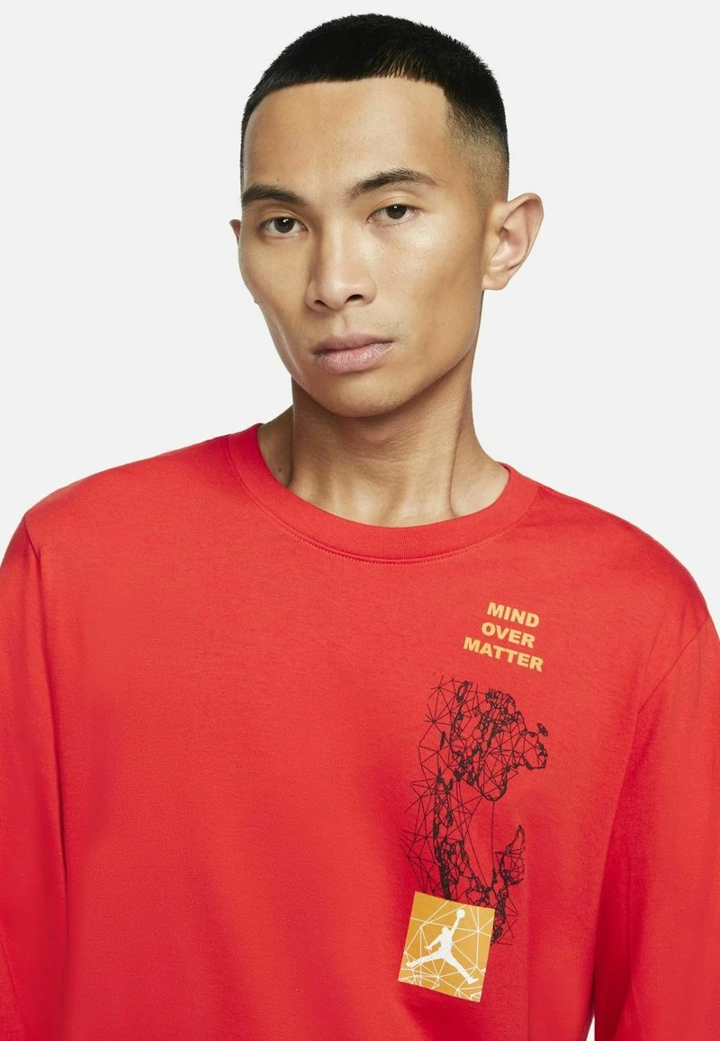 Jordan MOUNTAINSIDE - Camiseta De Manga Larga - Chile Red/pollen , Hombre - Imagen 4