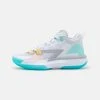 Jordan ZION 1 UNISEX - Zapatillas De Baloncesto - White/black/laser Orange/dynamic Turquoise , Unisexo