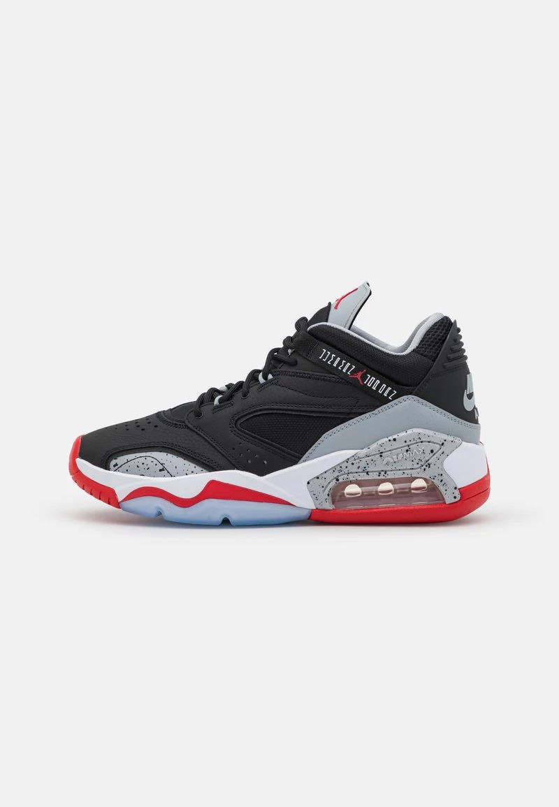 Jordan POINT LANE - Zapatillas Altas - Black/university Red/wolf Grey/white, Hombre