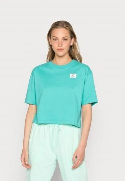 Jordan ESSEN BOXY TEE - Camiseta Básica - Washed Teal, Mujer