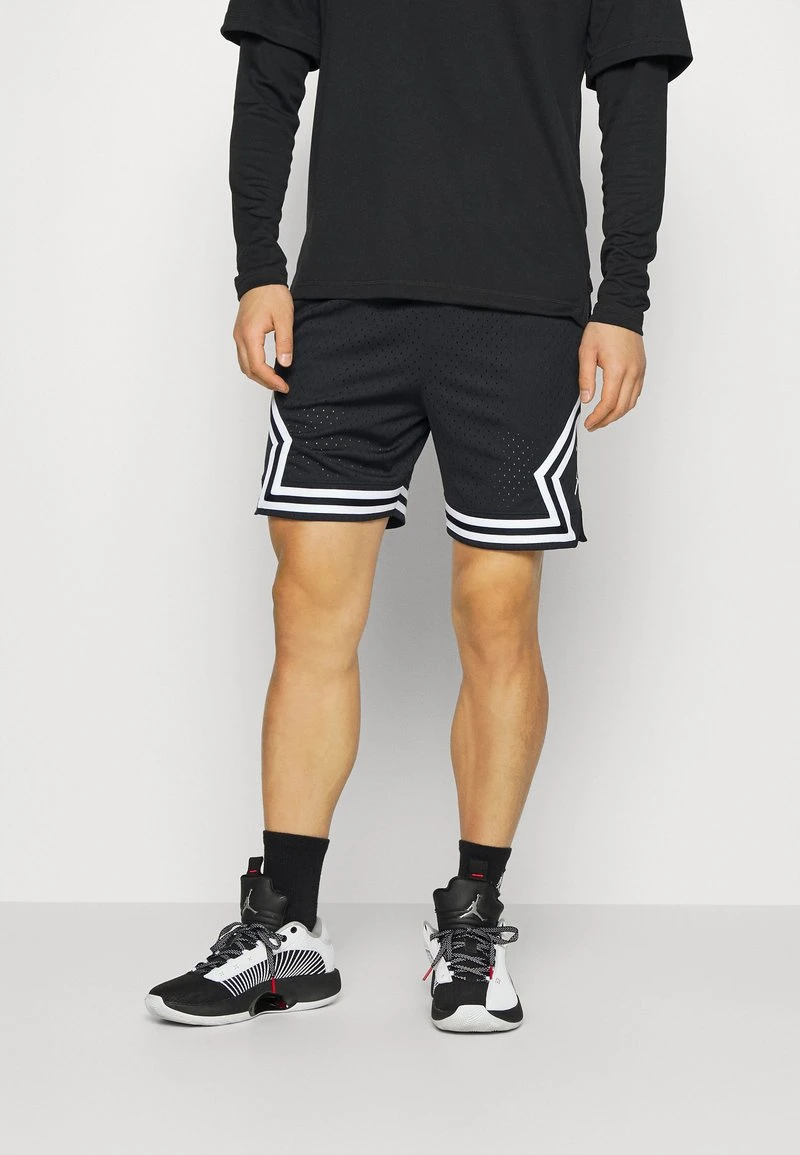Jordan DIAMOND SHORT - Pantalón Corto De Deporte - Black/white, Hombre