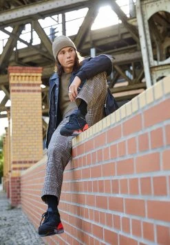 Jordan POINT LANE - Zapatillas Altas - Black/dark Concord/infrared 23, Hombre