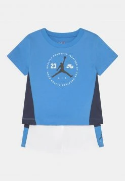 Jordan COURT BLOCKED SET UNISEX - Camiseta Estampada - White , Unisexo