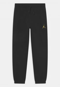Jordan ESSENTIALS PANT - Pantalones Deportivos - Black/gold , Niños