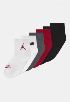 JORDAN LEGEND ANKLE 6 PACK - Calcetines De Deporte - Gym Red/black , Niños