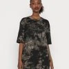 Jordan HERITAGE DRESS - Vestido Ligero - Olive Grey/black , Mujer