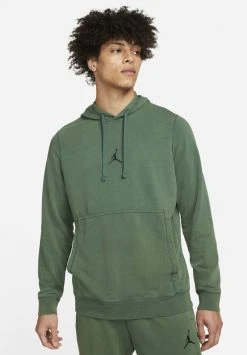 Jordan M J DF AIR FLC PO - Jersey Con Capucha - Dark Green , Hombre