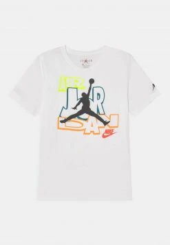 Jordan SLIME VORTEX STACK - Camiseta Estampada - White, Unisexo