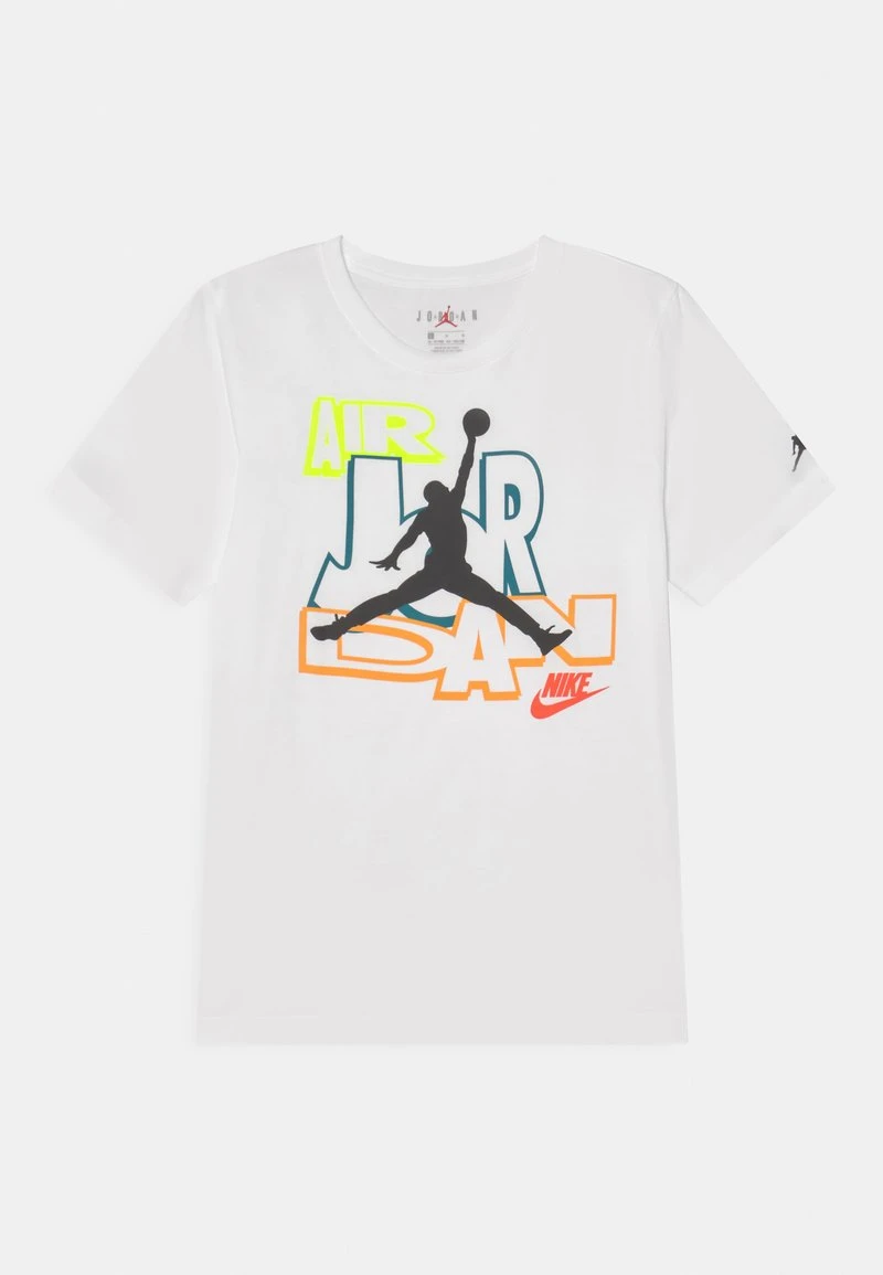 Jordan SLIME VORTEX STACK - Camiseta Estampada - White, Unisexo