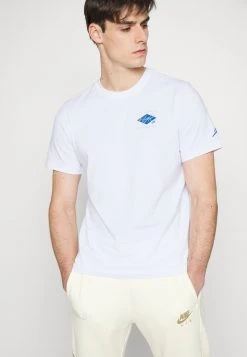 Jordan AIR CREW - Camiseta Estampada - White/dark Marina Blue, Hombre