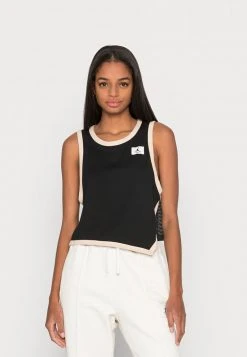 Jordan TANK - Top - Black/smoke Grey/sanddrift , Mujer