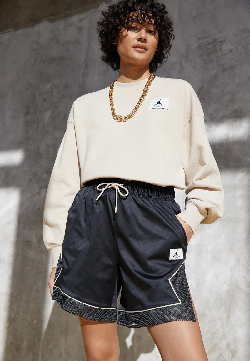 Jordan DIAMOND - Shorts - Black/dark Smoke Grey/sanddrift , Mujer - Imagen 4