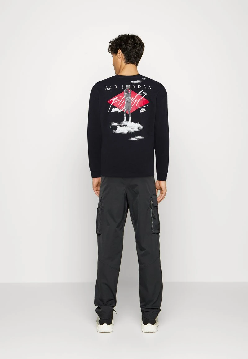 Jordan CREW - Camiseta De Manga Larga - Black/white , Hombre - Imagen 3
